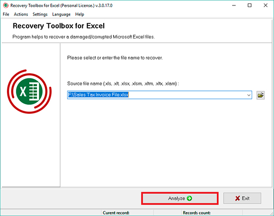 bozuk excel dosyasını analiz et