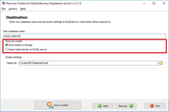 MySQL veritabanı düzeltme aracı