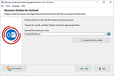 Outlook'a OST'nin içe aktarılması